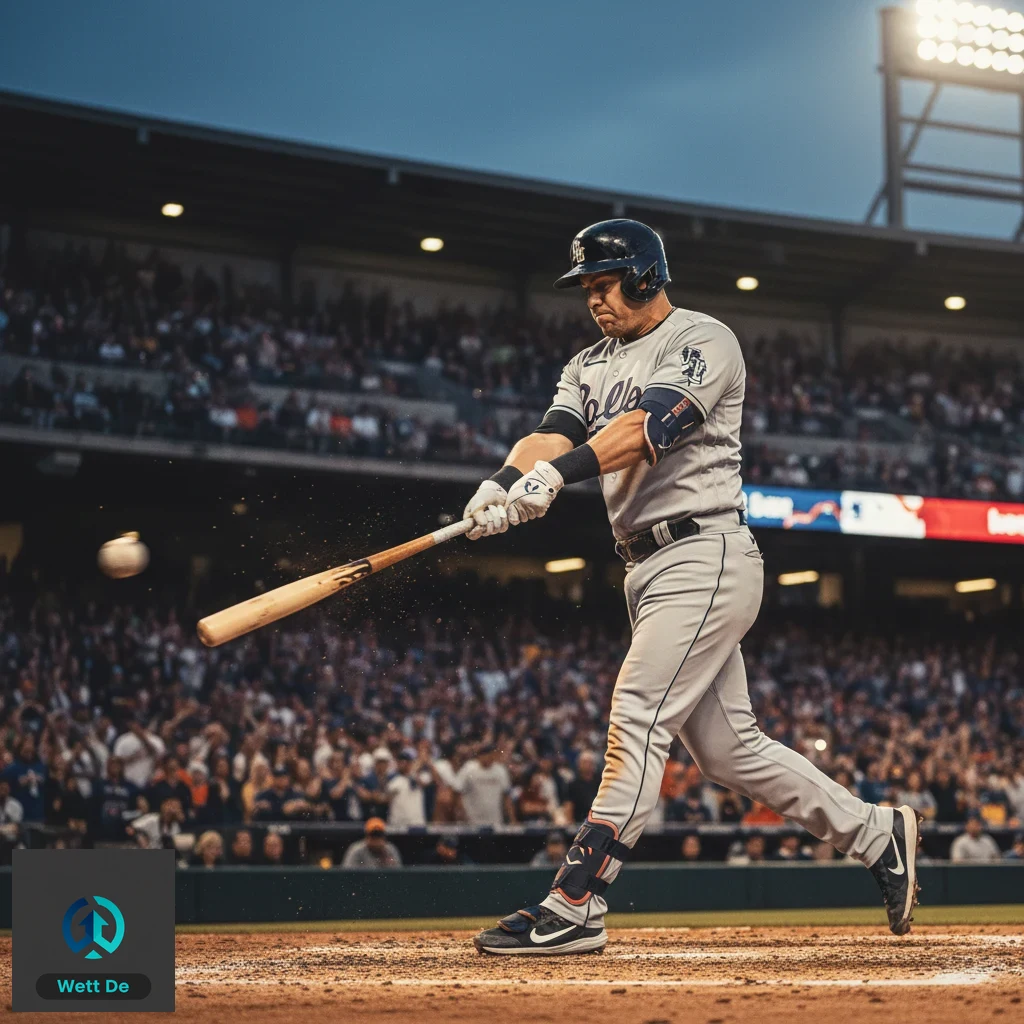 Ein Smartphone-Bildschirm, der einen Wettschein mit mehreren MLB-Kombiwetten anzeigt.